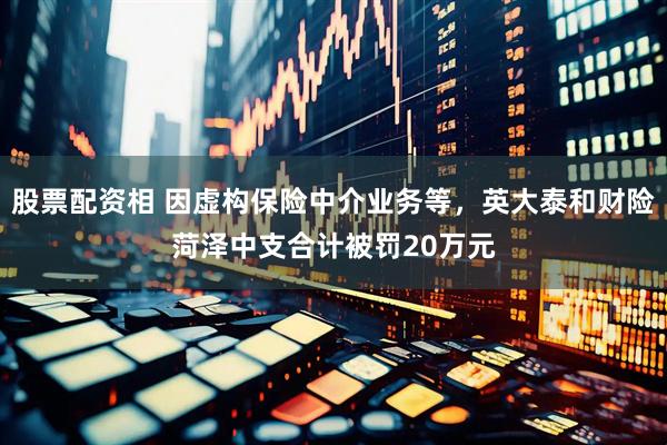 股票配资相 因虚构保险中介业务等，英大泰和财险菏泽中支合计被罚20万元