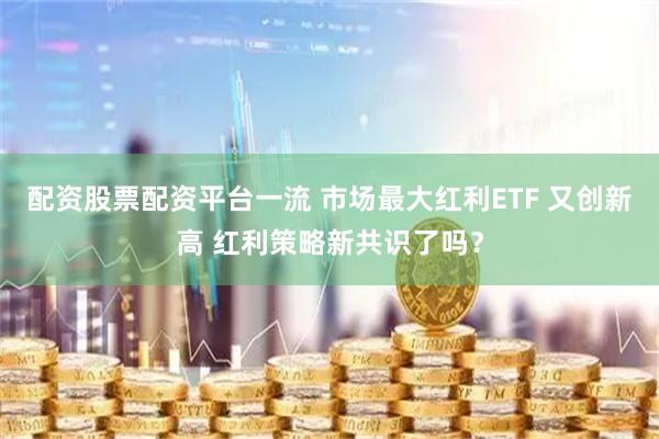 配资股票配资平台一流 市场最大红利ETF 又创新高 红利策略新共识了吗？